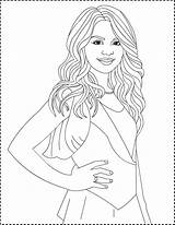 Coloring Pages Gomez Selena Rihanna Sheets Colouring Drawing Nicole Kids Hair Long Dessin Le Books Liars Pretty Little Girl Corps sketch template