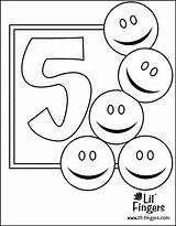 Coloring Number Pages Kids Numbers Color Printable Gif Life Five sketch template