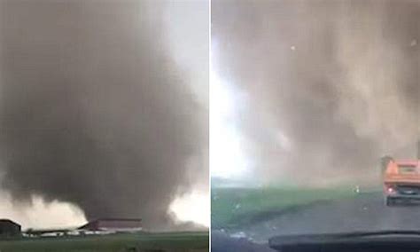 videos show powerful tornado tearing through germany daily mail online