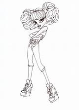 Monster High Coloring Pages Howleen Wolf Sheet Class Dance Printable Dolls Print Sheets Kids Printables sketch template