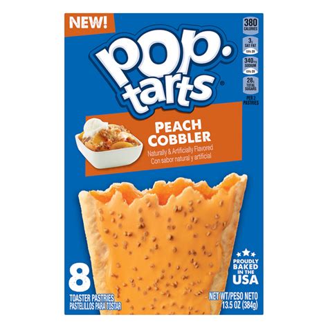 save on pop tarts toaster pastries frosted peach cobbler 8 ct order