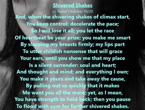 erotic poems shivered shakes du poetry