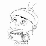 Coloring Pages Despicable Kids Agnes Naughty Despicableme Me2 sketch template