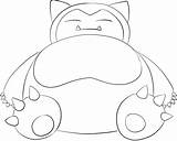 Snorlax Lineart Pokemon Cynthia Imran Gerbil Lilly Coloring sketch template