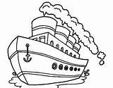Paquebot Ship Cruise Liner Ocean Coloring Transportation Pages Printable Coloringcrew Coloriage Colorear Colorier Kb sketch template