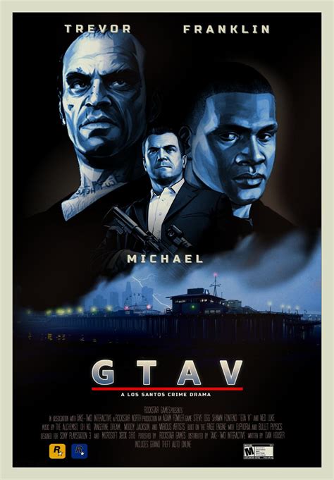 awesome fan made gta v movie posters
