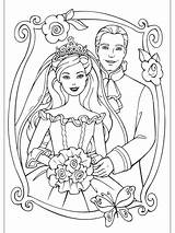 Barbie Wedding Pages Coloring Color Getcolorings sketch template