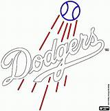 Dodgers Logo La Coloring Printable sketch template