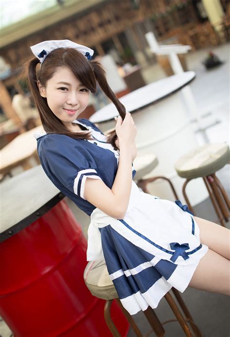 shen qiaoqiao 沈乔乔 cute chinese maid cosplay gravuregirlz