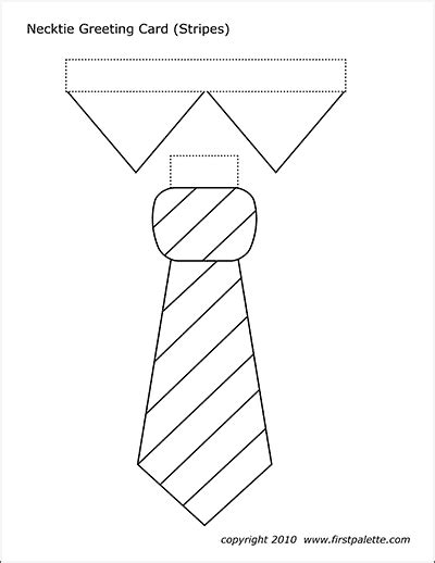 necktie greeting card templates  printable templates coloring