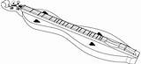 Dulcimer Layout Frets Appalachian Mountain Position sketch template