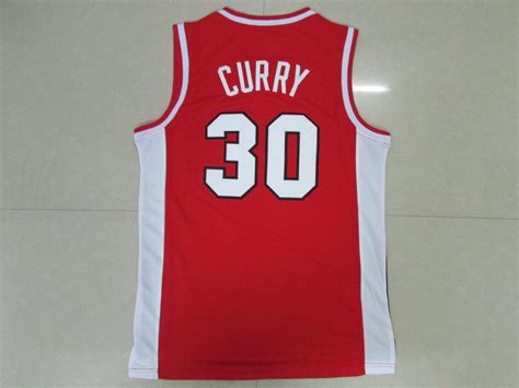 Stephen Curry 30 Davidson College Wildcat Stitched Red Jersey Size S 2xl