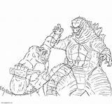 Godzilla Printable Kids Fighting Xcolorings Coloringpagesonly Legendary Monsters 1280px sketch template