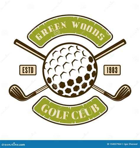 golf club vector emblem badge label  logo stock vector