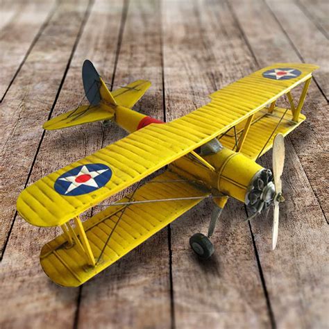 vintage metal airplane model trendysweety