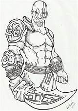 God Kratos Pintar Coloringcity Marã Wesley Tops Imagem Goku Soham Singh Janey Hernandez Sponsored sketch template