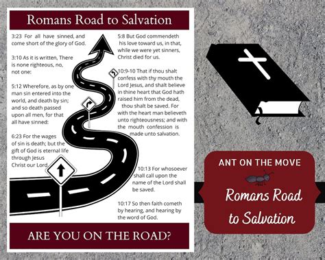 romans road printable small group evangelism sheet  etsy