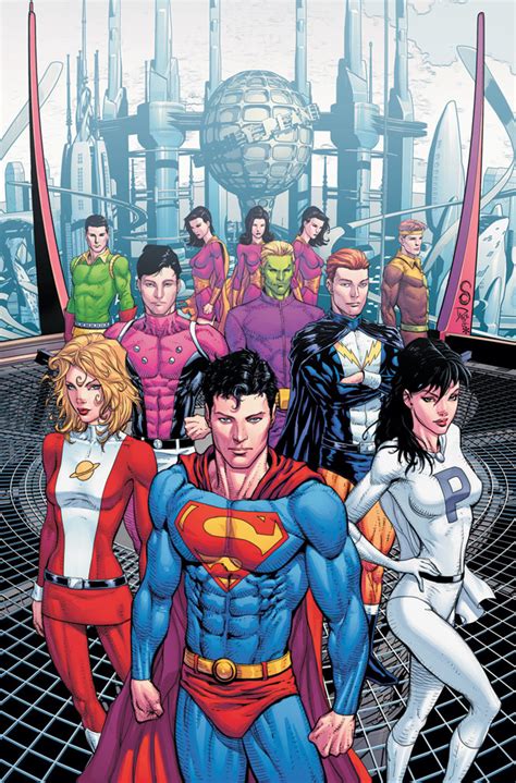 comics  superman  legion  superheroes artwork