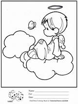 Coloring Precious Angel Moments Kids Pages Cloud Ginormasource Sheets Halo Sheet Tarjetas Boy Imprimir Infantiles Dibujo Para Colorear sketch template