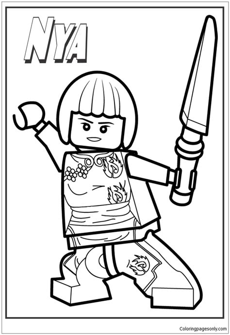 lego ninjago zane coloring page  coloring pages