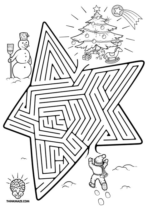 christmas maze  kids christmas maze christmas puzzle