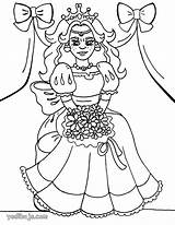 Colorir Princesse Princesas Posa Desenhos Imprimer Hellokids Bouquet Línea Nfl sketch template
