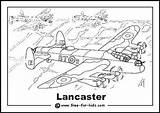 Lancaster Bomber Aeroplane Avro Airplane Bombers Elijah sketch template