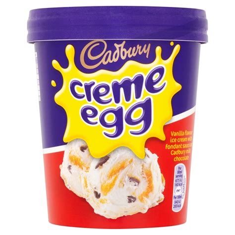 cadburys creme egg ice cream tub ml  op