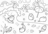 Pusheen Kolorowanka Kolorowanki Colorear Unicorn Beach Wasserwelten Sushi Mondes Aquatiques Mermaid Cats Plage Adulti Erwachsene Malbuch Fur Eating Colouring Urodziny sketch template