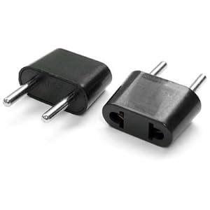amazoncom adapter plug europe universal polarized wide input  pins heavy duty  amp