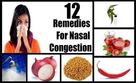 home remedies for nasal congestion natural treatments and cure for