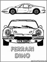 Coloring Dino Ferrari Fun Pages sketch template