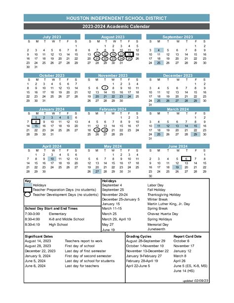 hisd   calendar minimalist blank printable