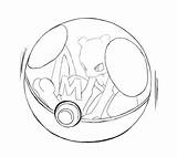 Ball Pokeball Pokemon Coloring Pages Master Mewtwo Printable Color Print Getcolorings Comments sketch template