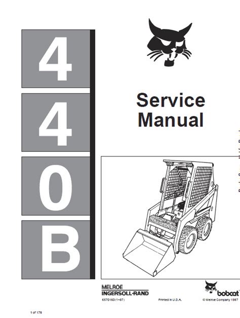 bobcat  skid steer loader service manual