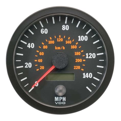 vdo vision range speedometer mm diameter  mph  kph ebay