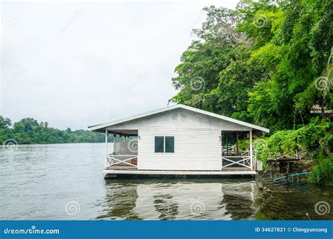 house  stilts   river stock image image