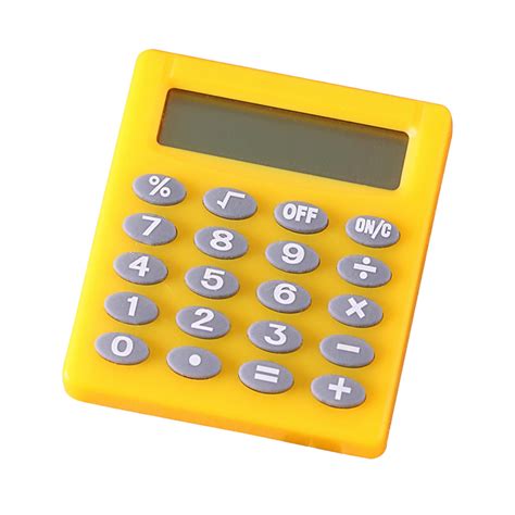 mini calculator  digit display pocket size calculator battery powered random color  children