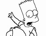 Coloring Bart Coloringcrew sketch template