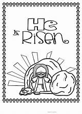 Easter Risen Coloring He Pages Book Story Bible Colouring Sheets Choose Board Sunday sketch template