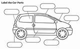 Car Parts Label Draw Diagram Drawing 2r Below List Book sketch template