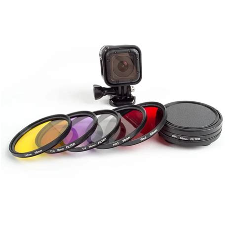 gopro session accessories    mm lens filter kit protection lens cover set   pro