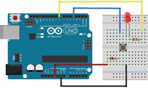 push button switch  arduino uno  arduino  projects