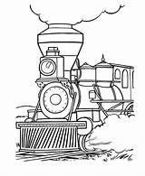 Coloring Train Steam Pages Locomotive Popular Railroad sketch template