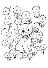 preschool kitten coloring pages fun  kids coloring home