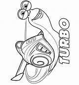 Turbo Coloring Pixar Pages Fun Kids Popular sketch template