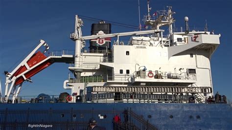 polsteam iryda passes tug leonard m on welland canal youtube