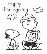 Thanksgiving Charlie Brown Coloring Pages Getcolorings Snoopy sketch template