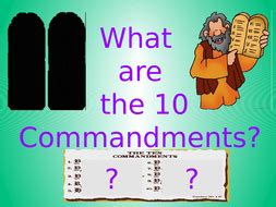 commandments teaching resources