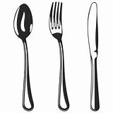 Fork Drawing Clipart Knife Clip Spoon sketch template